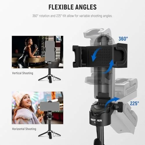 The NEEWER Selfie Stick with Detachable Bluetooth Remote Shutter, Lightweight Foldable in real use