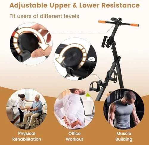 Pedal exerciser compared side by side with a stationary bike