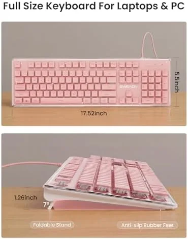 Testing the SEUNKWANG Wired Backlit Keyboard with Pudding Keycaps, Quiet Full Size over two weeks