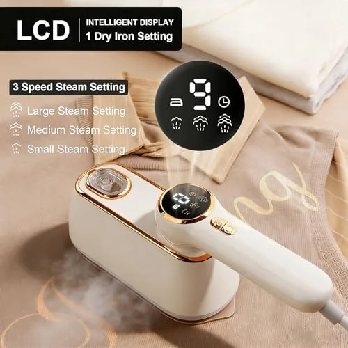 Close look at the Travel Steamer for Clothes Portable, 1200W Handheld mini travel Steam build quality