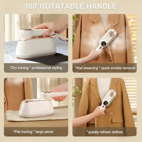 Testing the Travel Steamer for Clothes Portable, 1200W Handheld mini travel Steam over two weeks