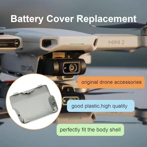 Close look at the Mini 4K Battery Cover Replacement for DJI Mini 2/Mini 2 build quality