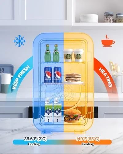 The BEICHEN Mini Fridge,6 Liter / 8 Can Small Fridge for compared in context