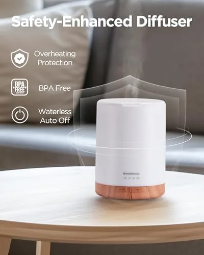 The InnoGear 300ml Essential Oil Diffuser for Home Scent Humidifier, Yellow in real use