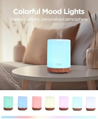 The InnoGear 300ml Essential Oil Diffuser for Home Scent Humidifier, Yellow compared in context