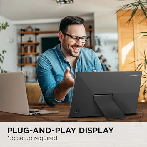 Detail shot of the ViewSonic VA1653 16 Inch 1080p Portable Monitor, FHD IPS External features