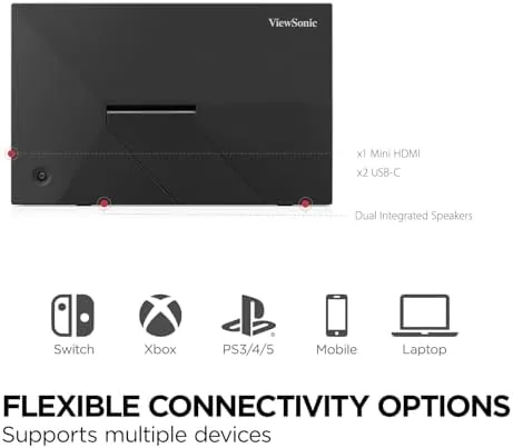 Another view of the ViewSonic VA1653 16 Inch 1080p Portable Monitor, FHD IPS External