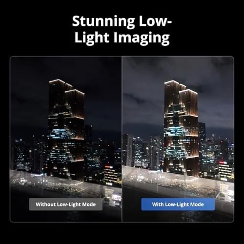 The Osmo Action 4 beside a compact action cam and a mirrorless camera