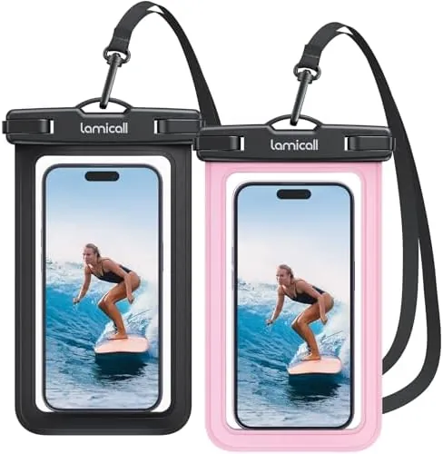 Lamicall Waterproof Phone Pouch, [2 Pack] IPX8 Water Proof Cell Phone Case | Beach Review: Tested and Rated