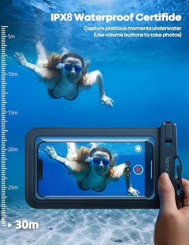 Close look at the Lamicall Waterproof Phone Pouch, [2 Pack] IPX8 Water Proof Cell build quality
