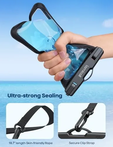 The Lamicall Waterproof Phone Pouch, [2 Pack] IPX8 Water Proof Cell compared in context