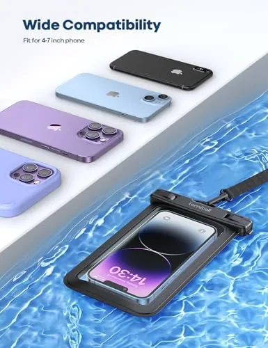 Testing the Lamicall Waterproof Phone Pouch, [2 Pack] IPX8 Water Proof Cell over two weeks