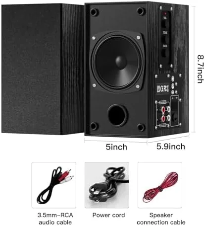 Testing the Elimavi 30W X 2 Powered Bookshelf Speakers, RCA Input for over two weeks