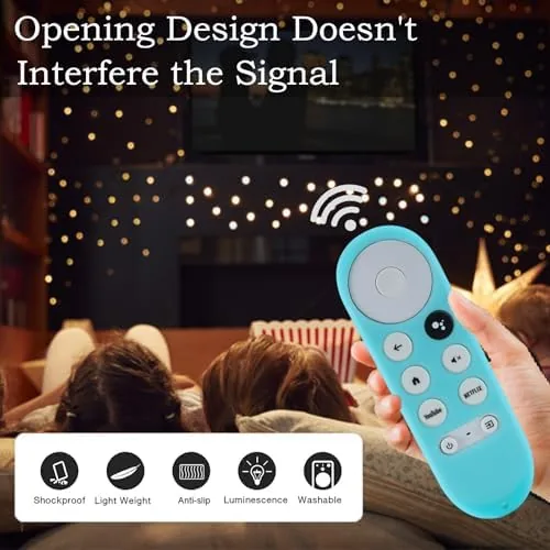 The 2Pack Gavyqier Remote Cover for 2020 Chromecast with Google TV in real use