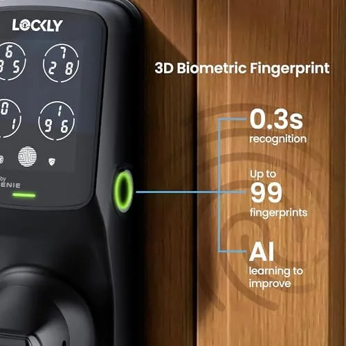 The Lockly Secure Pro Wi-Fi Smart Lock with Handle | Keypad in real use