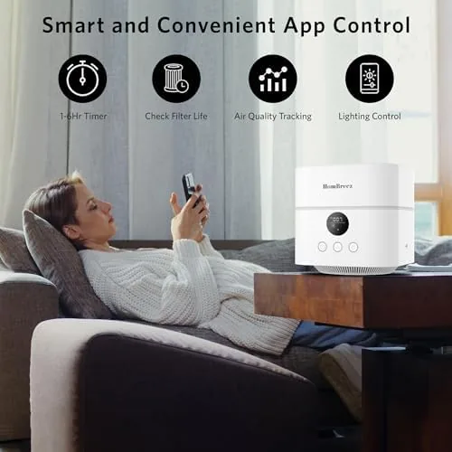 The Air Purifier and Humidifier Combo for Bedroom, H13 HEPA Filter in real use