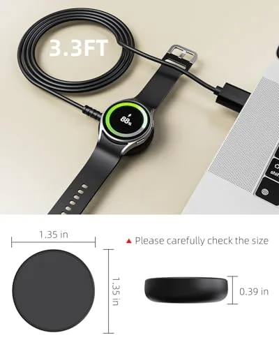 Testing the 2 Pack for Samsung Galaxy Watch Charger Compatible with Watch over two weeks