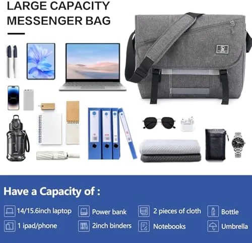 The Messenger Bags for Women 17 Inch Laptop Crossbody Bags for compared in context