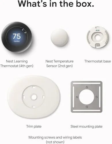 The Nest app screen showing the monthly energy history