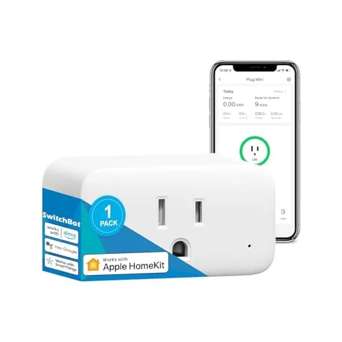 SwitchBot Smart Plug Mini, 15A Energy Monitoring, WiFi & Bluetooth Outlet, Compatible with Alexa Review: Tested and Rated