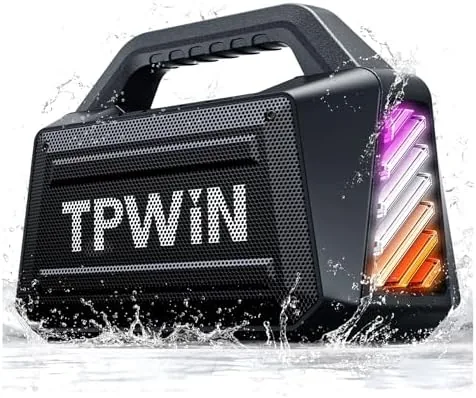 Overview of the Bluetooth Speaker - 80W Loud Rugged Outdoor Speakers, IPX6 Waterproof