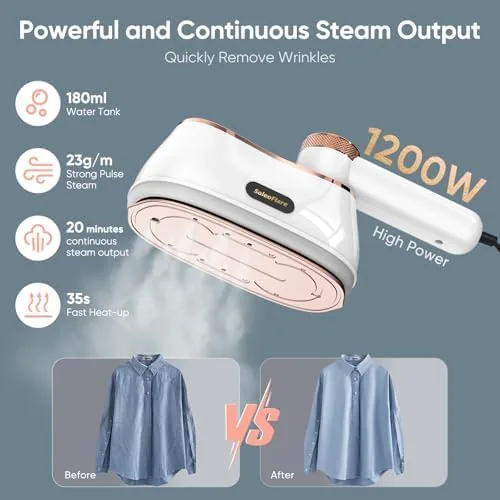 Close look at the 2-in-1 Steamer for Clothes & Iron, Portable for Travel | build quality