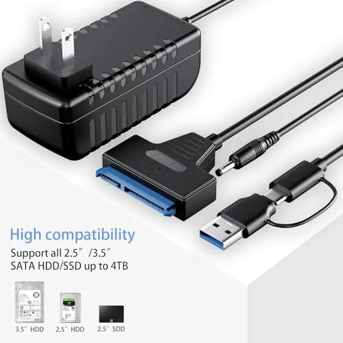 The SATA to USB 3.0 and USB C Adapter Cable for compared in context