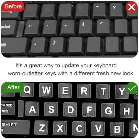Another view of the 2PCS English Keyboard Stickers, Universal Replacement English Keyboard Letter Stickers