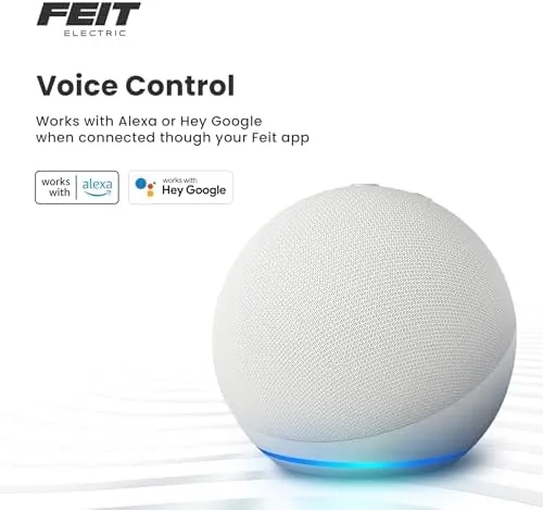 The Feit smart bulb six pack compared against a hub-based smart bulb