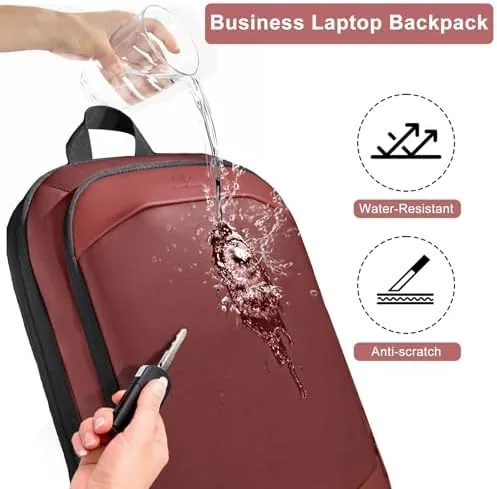 Another view of the hk Business Backpack for Men, Slim & Expandable Backpack for