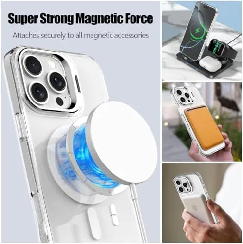 Close look at the Nvollnoe for iPhone 16 Pro Max Case Compatible with MagSafe build quality