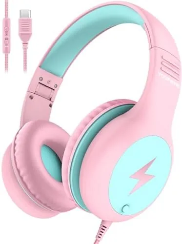 Voopwink Kids Headphones Wired with Microphone, USB Type C Headphones for Kids Girls Boys Review: Tested and Rated