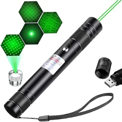 Advanced Long-Range Laser Pointer High Power - Rechargeable Green Laser Pointer with Removable Star Review: Tested and Rated