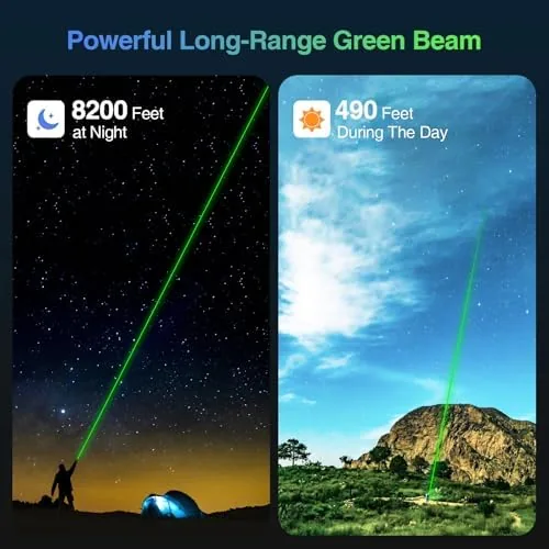 Close look at the Advanced Long-Range Laser Pointer High Power - Rechargeable Green Laser build quality