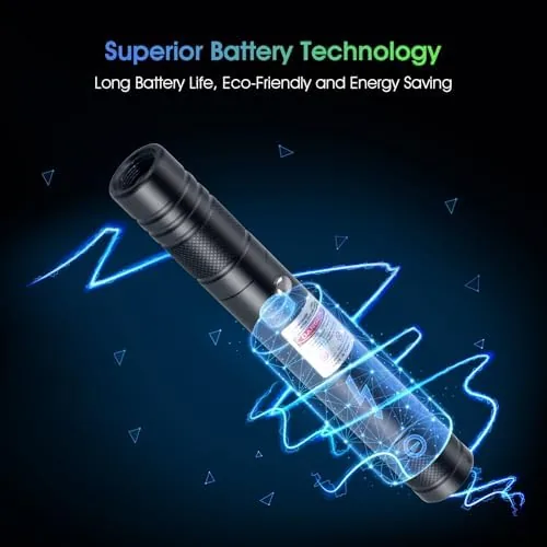 The Advanced Long-Range Laser Pointer High Power - Rechargeable Green Laser in real use