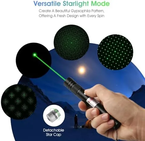 The Advanced Long-Range Laser Pointer High Power - Rechargeable Green Laser compared in context
