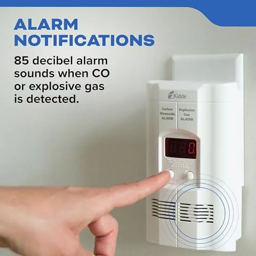 The Kidde Carbon Monoxide + Explosive Gas, Natural Gas & Propane in real use
