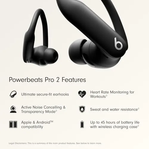 Close up of the flexible earhook and heart rate sensor on the earbud