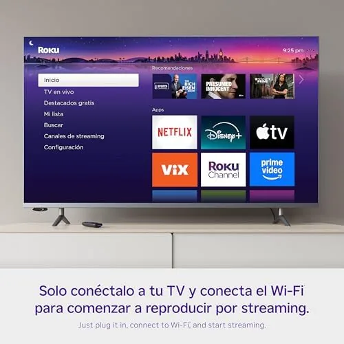 Streaming a Spanish language movie through VIX Premium on the TV