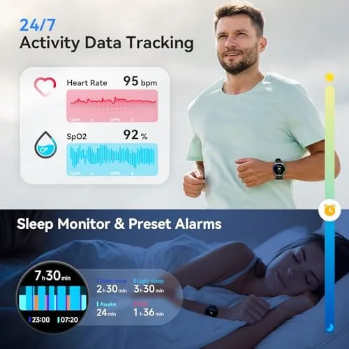 The Smart Watch for Men Women, Answer/Make Call, 1.32'' AMOLED Ultra-Clear in real use