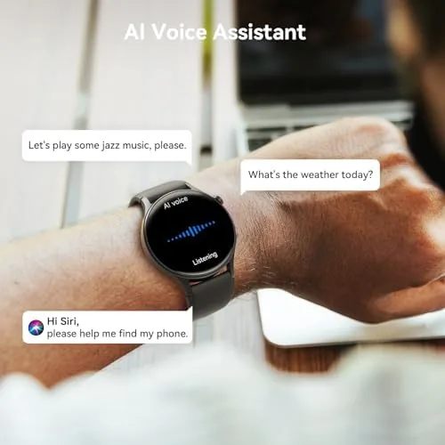 The Smart Watch for Men Women, Answer/Make Call, 1.32'' AMOLED Ultra-Clear compared in context