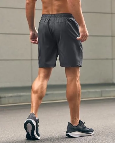 Close look at the G Gradual Men's Athletic Running Shorts with 2 Zipper Pockets build quality