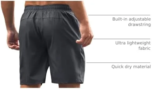 The G Gradual Men's Athletic Running Shorts with 2 Zipper Pockets in real use