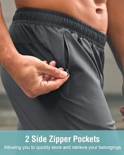 The G Gradual Men's Athletic Running Shorts with 2 Zipper Pockets compared in context