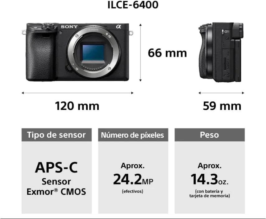 The Sony Alpha a6400 Mirrorless Camera with 16-50mm Lens Black | compared in context