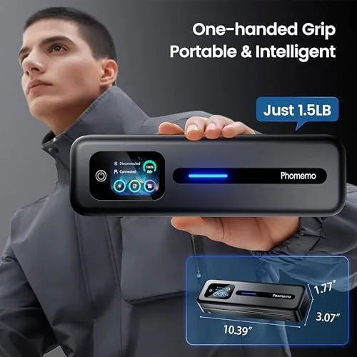 Another view of the Phomemo M832D Touchscreen Portable Printer Inkless Thermal Wireless Travel |