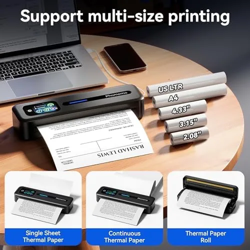 Testing the Phomemo M832D Touchscreen Portable Printer Inkless Thermal Wireless Travel | over two weeks