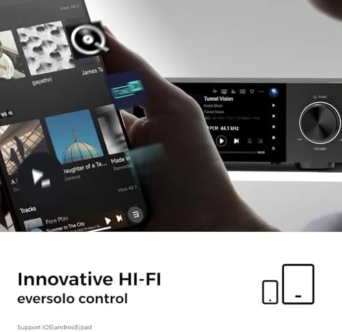 The EVERSOLO DMP-A6 Gen 2 Hi-Fi Music Streamer, Wireless Digital Music in real use