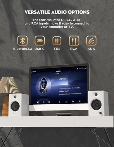 The OHAYO 60W Computer Speakers for Gaming and Music, Active Bluetooth in real use