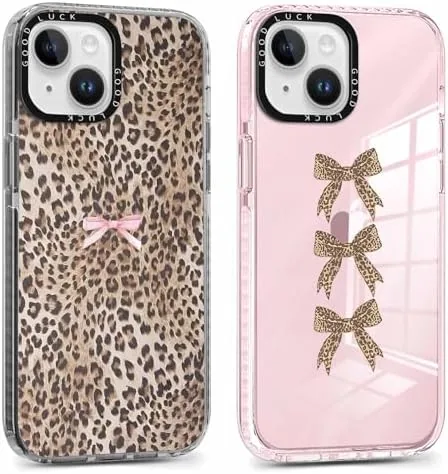 2 Pack Cute Cheetah Print Phone Case for iPhone 13 / iPhone 14 Pink Review: Tested and Rated